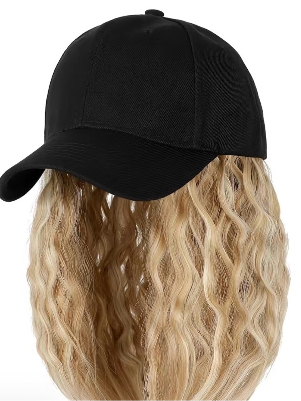 Synthetic Ballcap Wig
